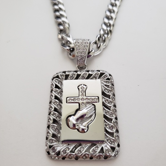 Anthony Jacobs Other - Stainless Steel Pendant Necklace 30"